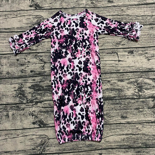 Pink splatter cow gown