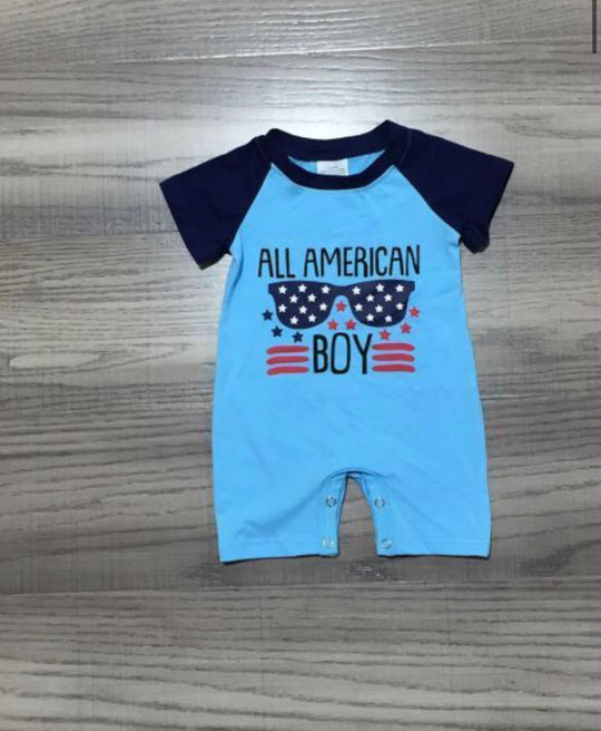 All American boy romper
