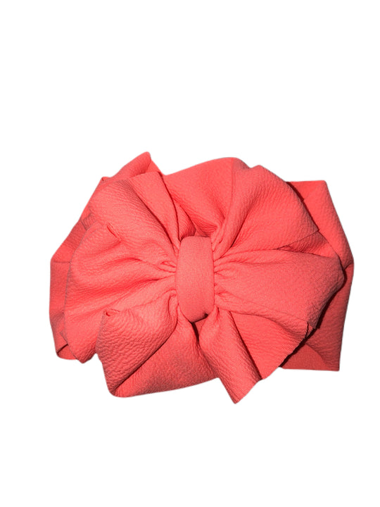 Messy neon peach wrap