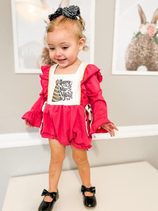 Pink new year romper