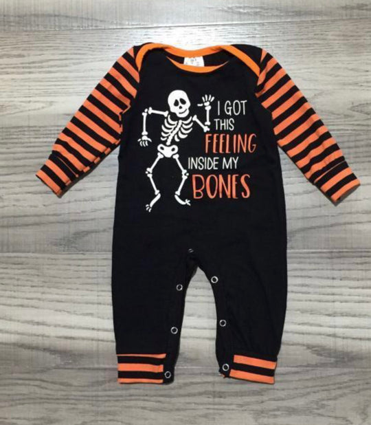 Boy Skeleton romper