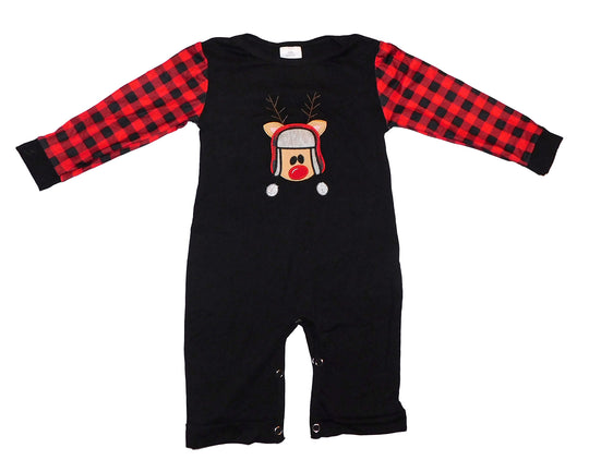 Boy Reindeer Romper