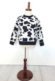 Clover cottage Cow sweater