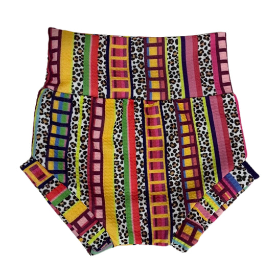 Serape leopard bummies