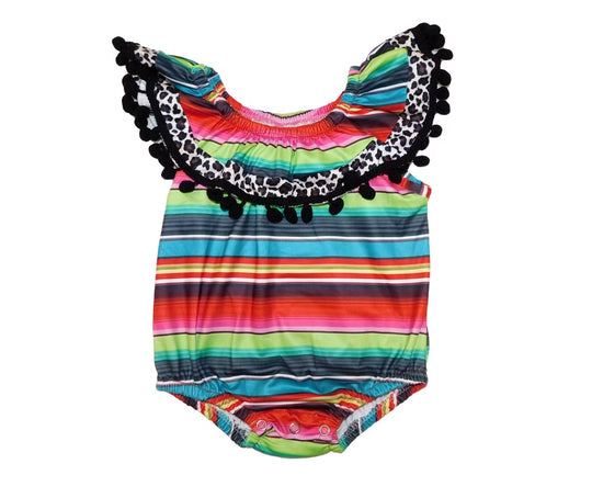 Serape stripe bodysuit