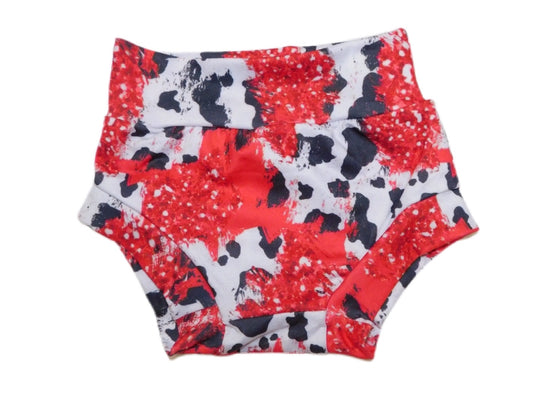 Cow and red glitter inspired bummies