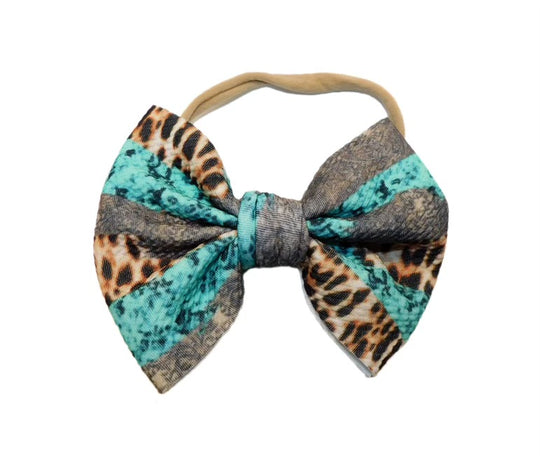 Turquoise leopard stone nylon