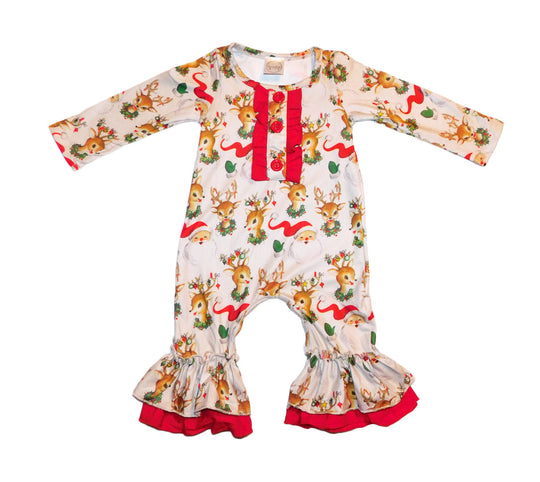 Santa reindeer romper