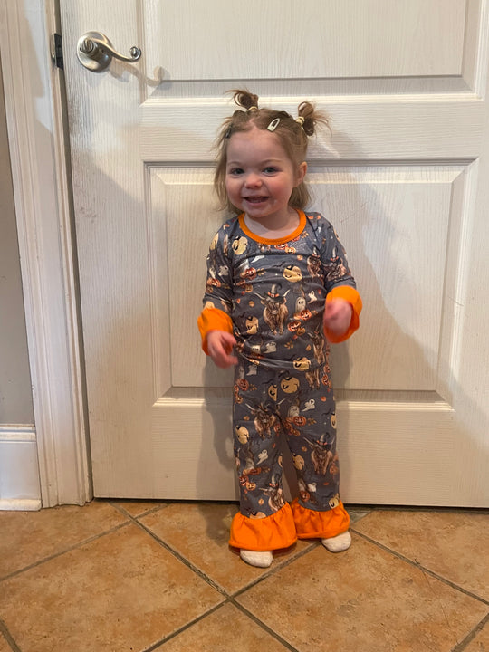 Western Halloween pj set