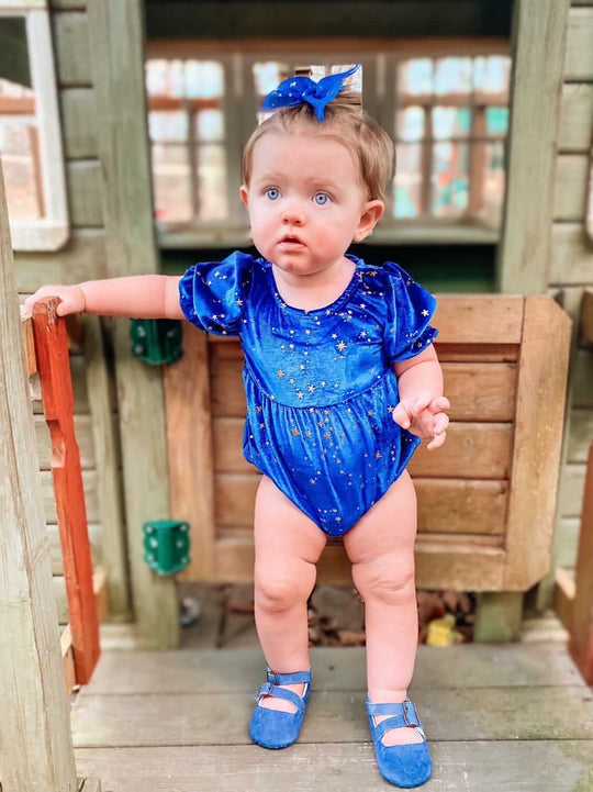 Velvet Gold Star Leo, Royal Blue