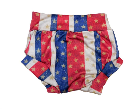 July 4th stripes bummies