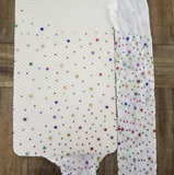 White multi bling tights