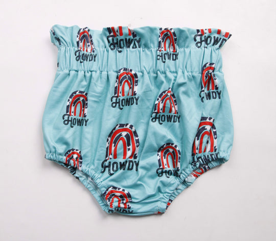 Howdy rainbow cinched bummies