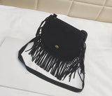 Black fringe purse