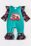 Ruffle Christmas Camper Romper