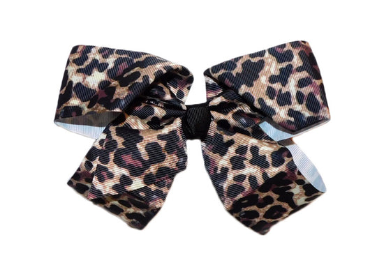 Leopard Bow Clip