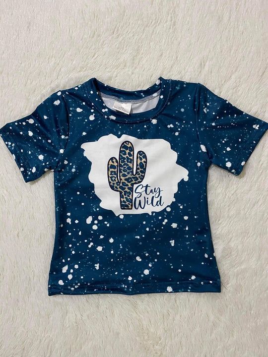 Stay wild leopard cactus shirt