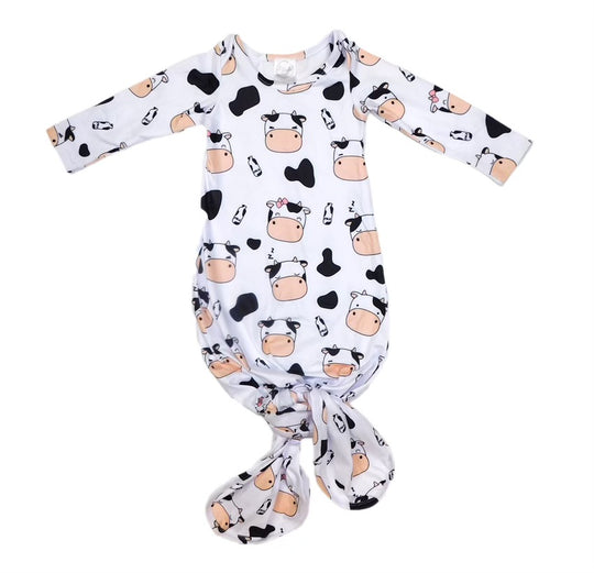 Milk cow knotted gown