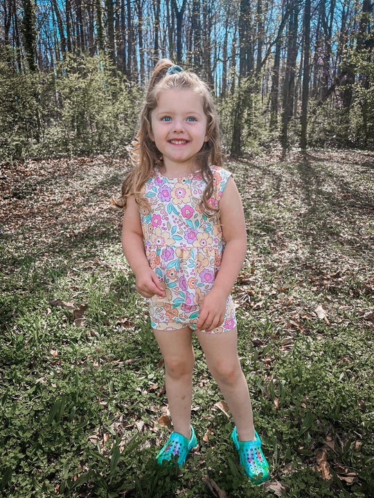 Spring blooms peplum set