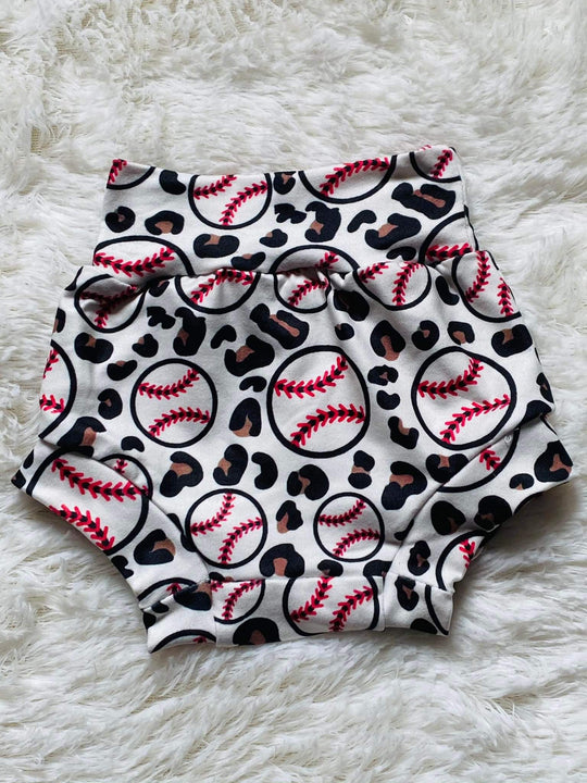 White leopard baseball bummies