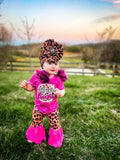 Pink And leopard Western Set