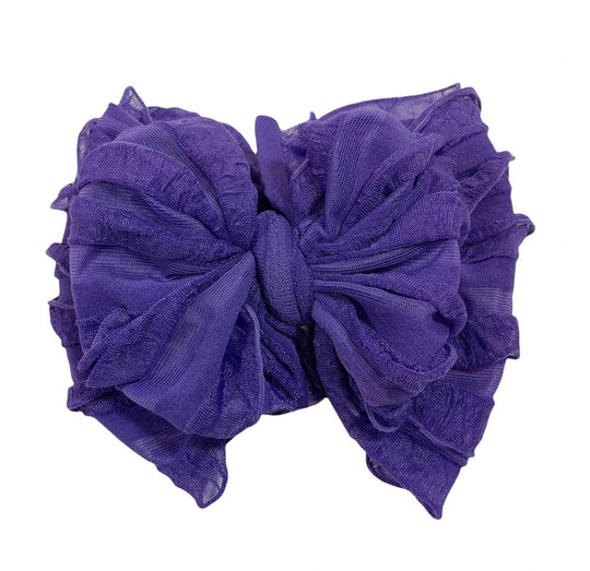 Grape Ruffled Headband