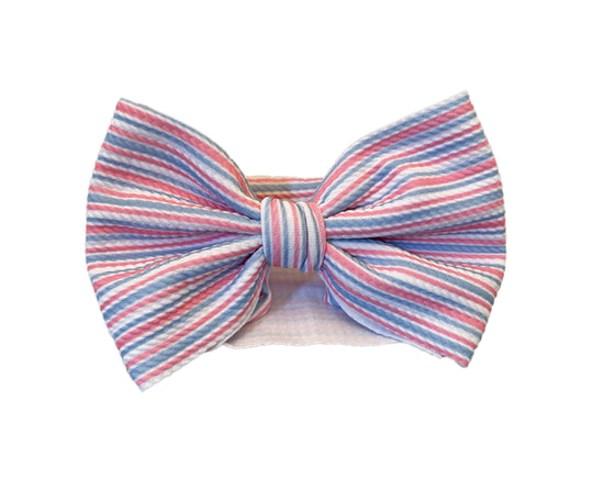 Hospital stripes bow