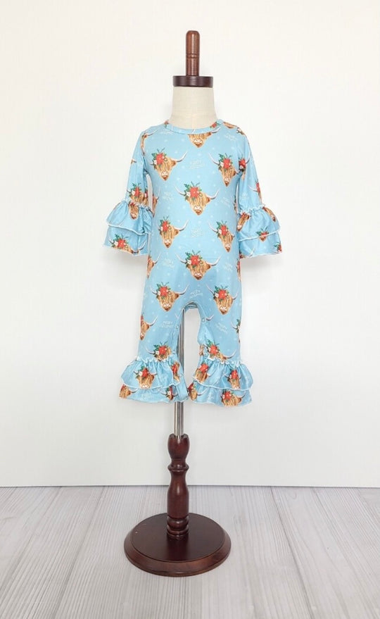 Clover cottage mooey Christmas romper
