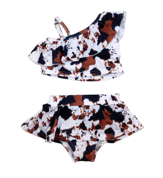 LBB cow two piece swimsuit