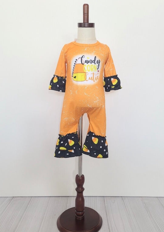 Clover cottage candy corn cutie romper