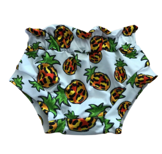 Pineapple cinched waist bummies