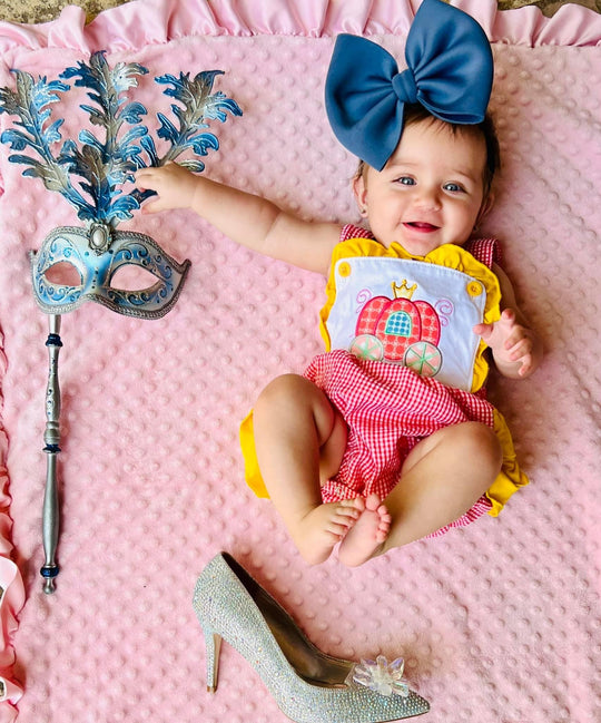 PInk Carriage romper