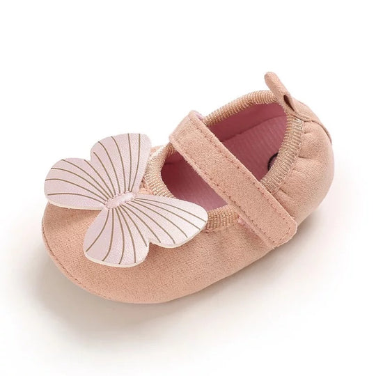Rubber sole Butterfly flats 0-6 Months