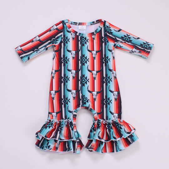 NEWBORN Aztec serape romper