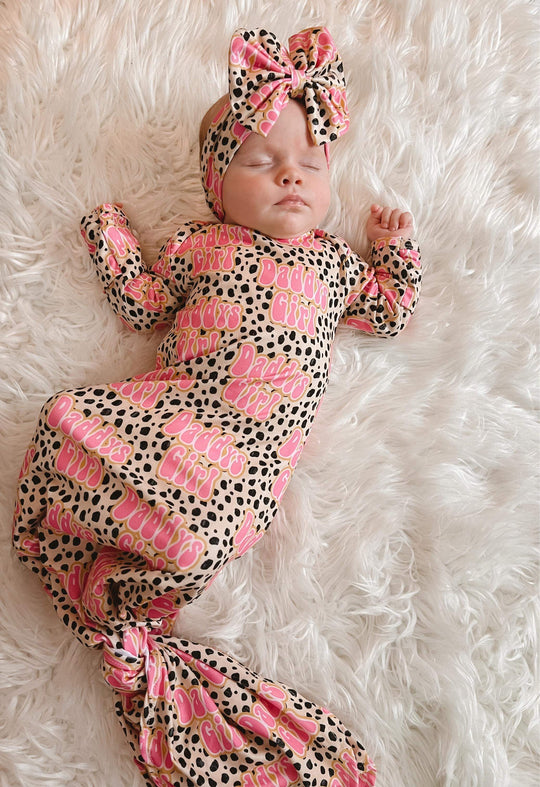 Daddy’s girl gown and headband set