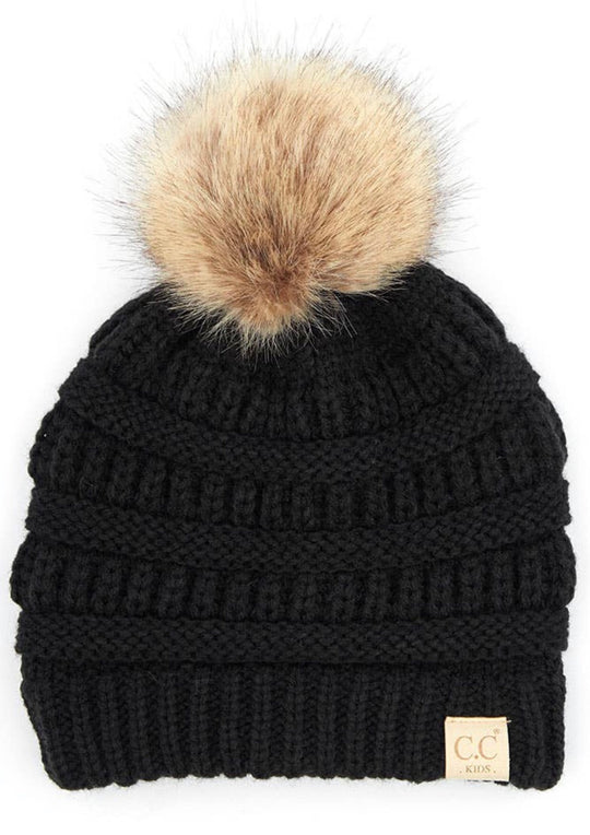 CC kids beanie black