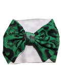 Green leopard classic bow