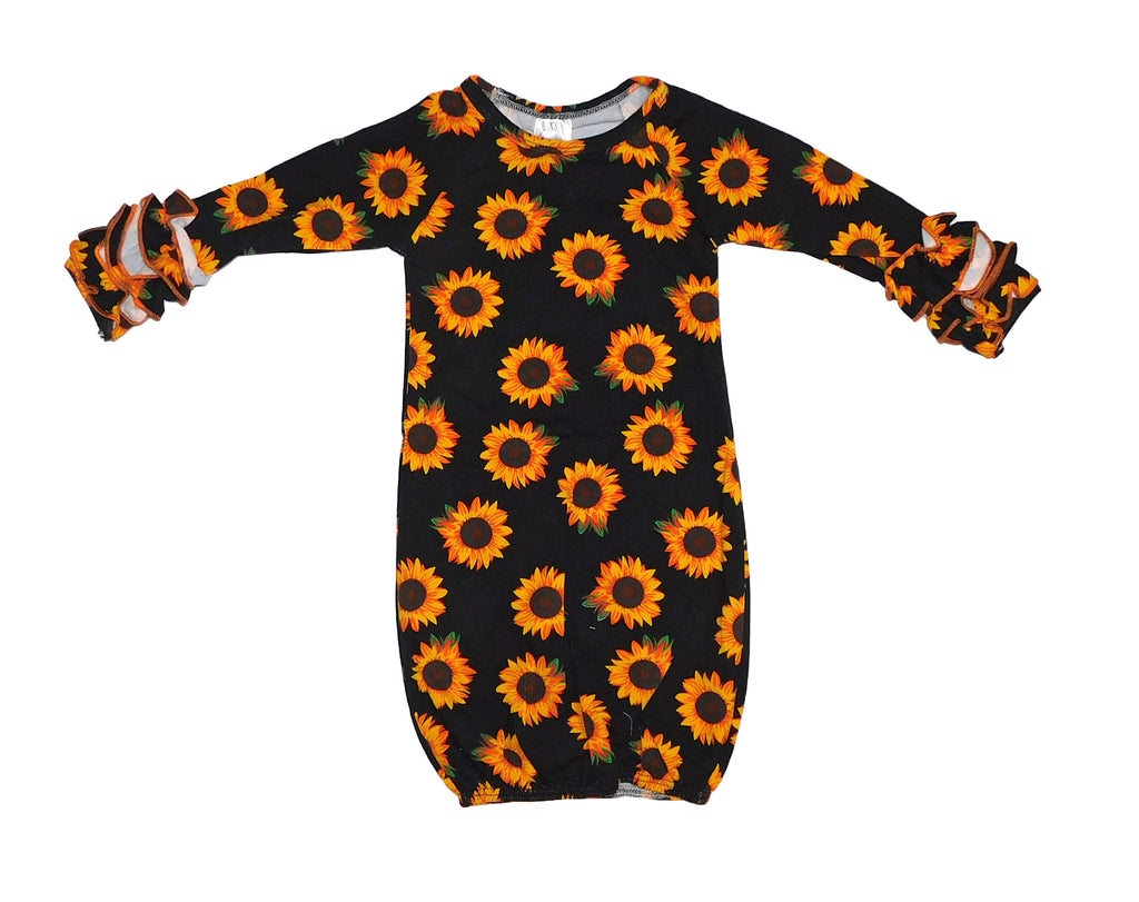 Leopardbaby Exclusive Sunflower Ruffle Gown