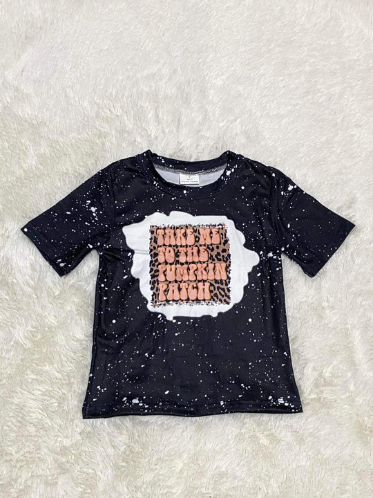 Pumpkin patch bleached shirt
