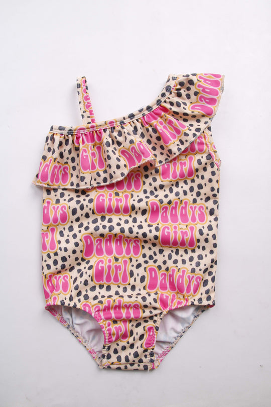 Daddy’s girl leopard swimsuit