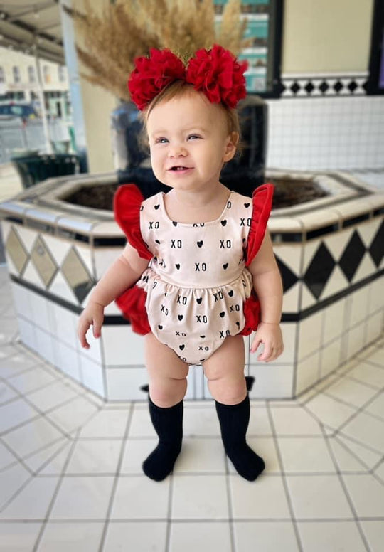 XOXO Ruffle Romper