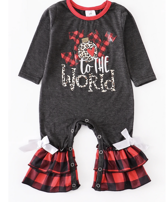 Joy to the world romper