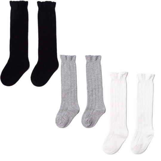 Cotton high socks 0-1Y