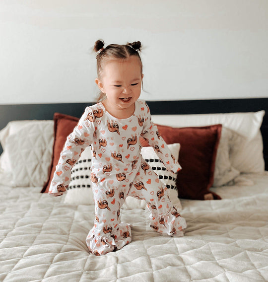 Sloth Love Ruffle romper