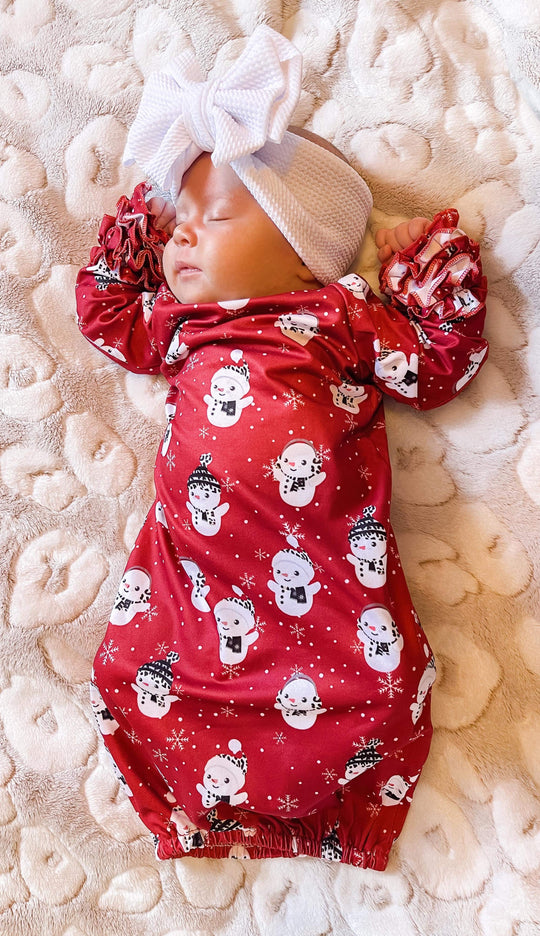 Leopard snowman gown