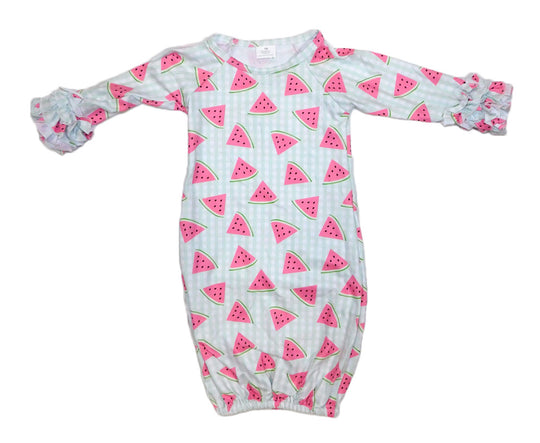 Newborn Watermelon baby gown