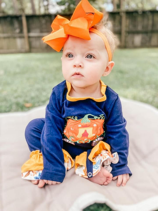 Pumpkin carriage romper