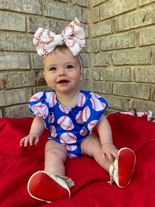 Baseball flutter bodysuit