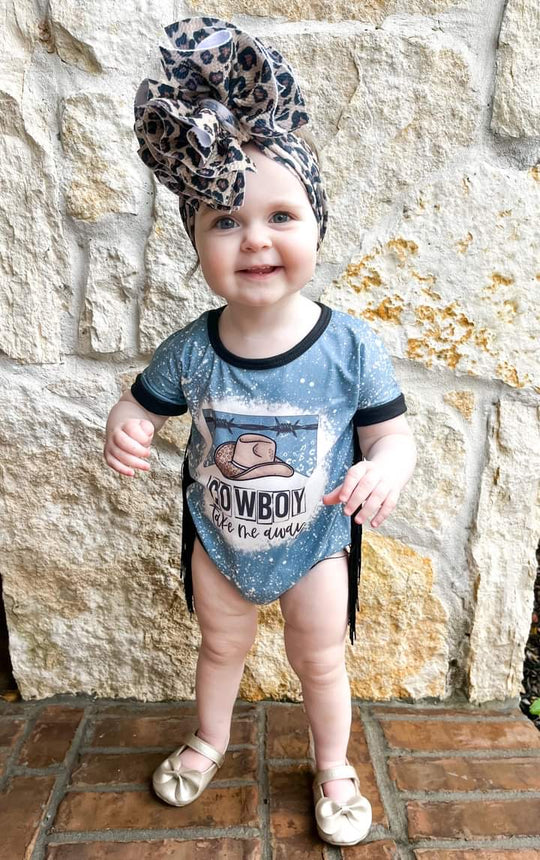 Cowboy Take me away fringe romper