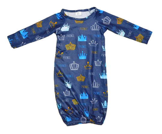 Newborn baby boy prince gown